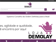 Tablet Screenshot of lojademolay.org.br